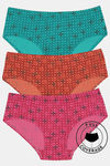 Rosaline Pure Cotton Full Coverage Tribal Pattern Brief (Pack of 3) — thumbnail 1